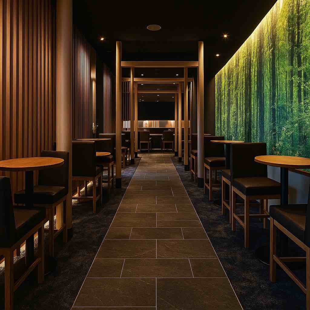 高級空港ラウンジの内装